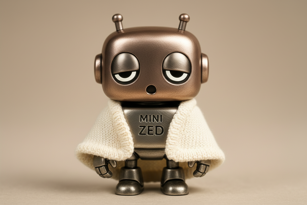 Mini Zed the Sleepy Bot