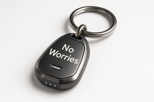“No Worries” Keychain Beacon
